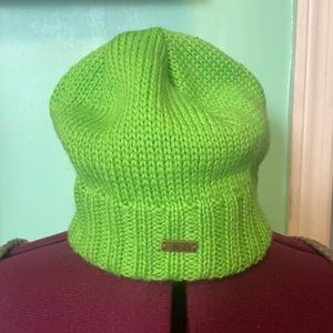 Bula Lime Green knit beanie cap one size